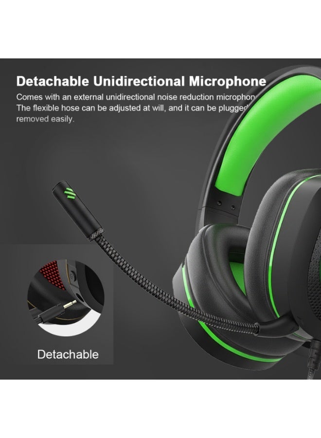 بينجل سماعة ألعاب G20 USB RGB - صوت محيطي افتراضي 7.1 ومكبرات صوت 40 مم مع صوت جهير عميق - وسادات أذن جلدية مسامية - ميكروفون قابل للفصل مع خاصية إلغاء الضوضاء - متوافقة مع أجهزة الكمبيوتر الشخصية و PS4 | أسود - Image 2